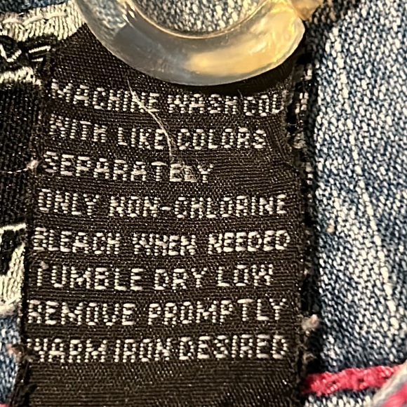 Rave R4R Jeans ladies Size 1 Stone Washed Pink Trim - Picture 4 of 8